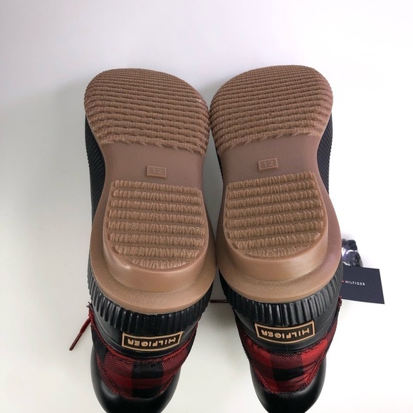 Tommy Hilfiger Men's Dark Red Collins 4 Waterproof Duck Lace Up Boots - Picture 6 of 7